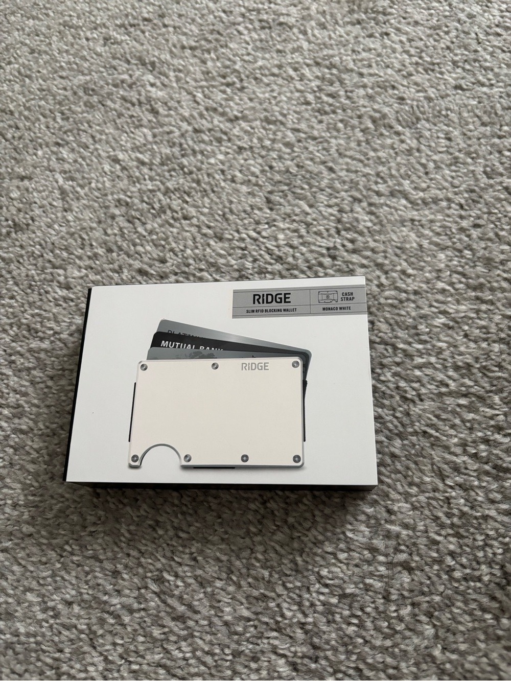 Ridge Slim RFID-Blocking Wallet - White